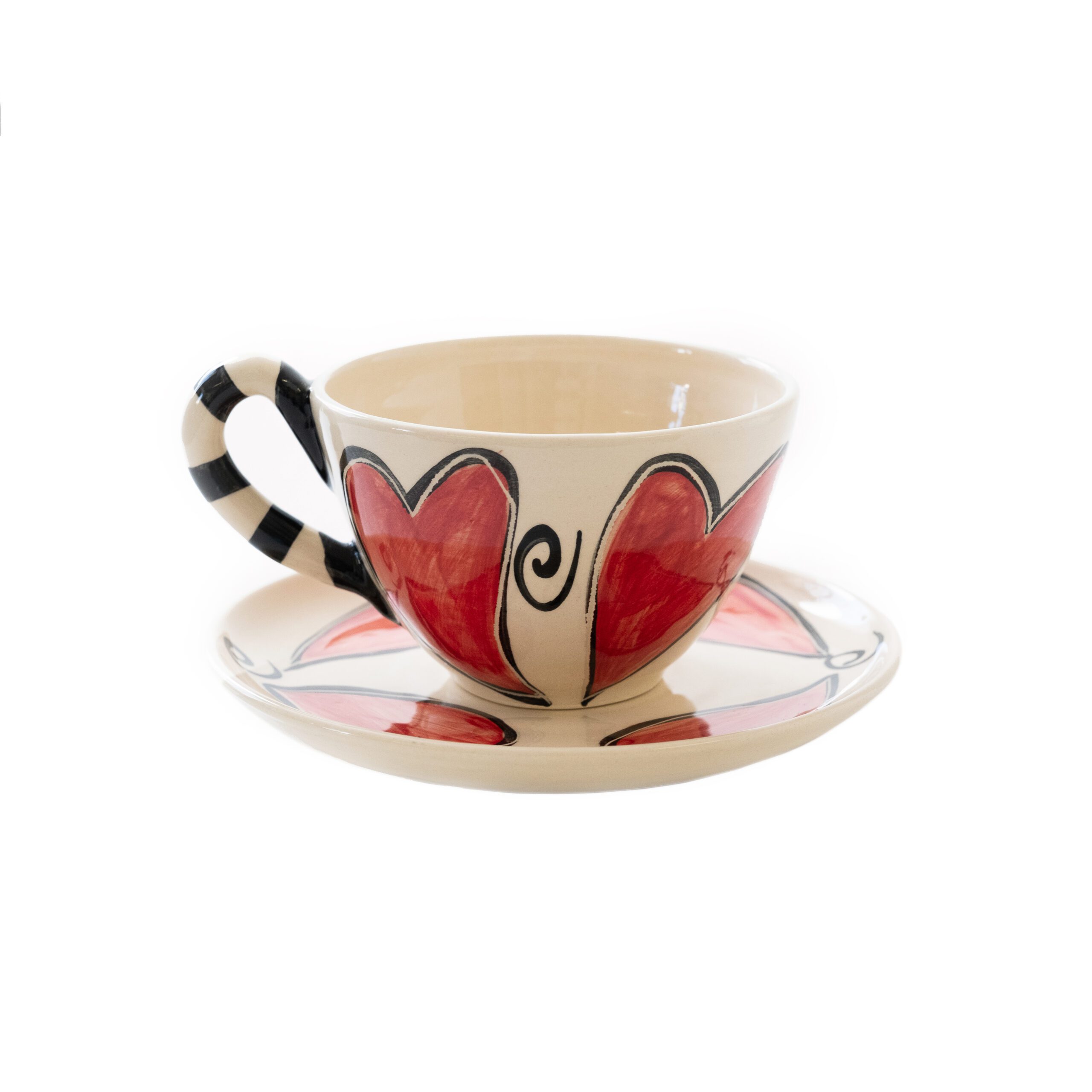 Big cup and saucer - Image 2