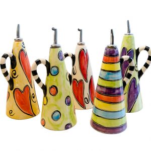 Oil Drizzler with Handle, Ceramic