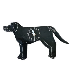 Labrador Shaped Clock