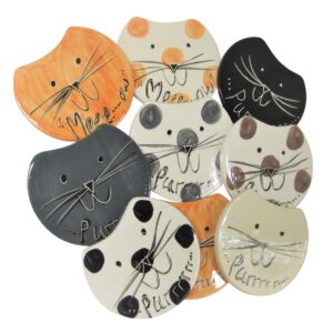 Cat Coasters, Ceramic