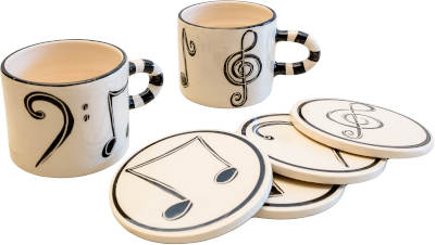 Music symbol Coasters, Ceramic - Image 5